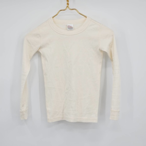 Hanna Andersson Organic Cotton Ivory Made in Peru Size 6-7 - Picture 1 of 4